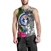 Northern Mariana Islands Men Tank Top - Turtle Plumeria Banana Leaf - Polynesian Pride