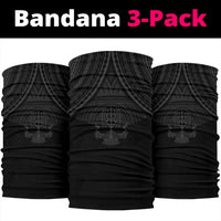 Polynesian Skull Hawaii Anchor Bandana 3 - Pack - AH - Grey - Polynesian Pride