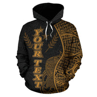Kosrae Polynesian Custom Hoodie Coconut Gold - Polynesian Pride