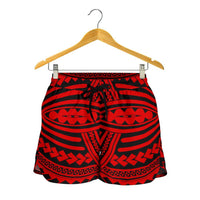 Polynesian Seamless Red Women's Short - Polynesian Pride