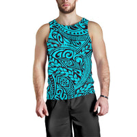 Polynesian Men Tank Top 44 Cyan - Polynesian Pride