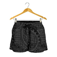 Polynesian Maori Lauhala Gray Women's Short - Polynesian Pride