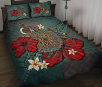 Vanuatu Quilt Bed Set - Blue Turtle Tribal No - Polynesian Pride