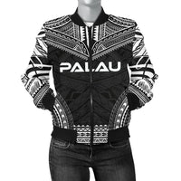 Palau Polynesian Chief Women'S Bomber Jacket - Black Version Black - Polynesian Pride
