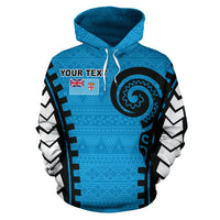 Fiji Custom Hoodie Warrior Style - Polynesian Pride