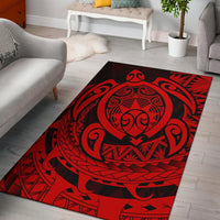 Hawaii Polynesian Turtle Rug - Red Red - Polynesian Pride