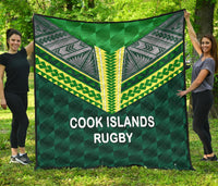 Cook Islands Ruby Premium Quilt Style Green - Polynesian Pride