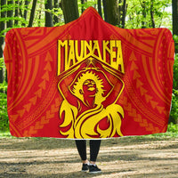 Hawaii Mauna Kea - Hooded Blanket - Pele Goddess Hooded Blanket Red - Polynesian Pride