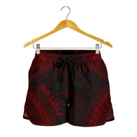 Palau Women's Shorts - Polynesian Chief Red Version Women Red - Polynesian Pride