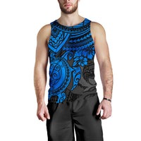 Pohnpei Polynesian Tank Top (Men) - Polynesian Blue Turtle - Polynesian Pride