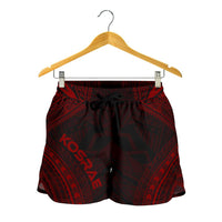 Kosrae Women's Shorts - Polynesian Chief Red Version - Polynesian Pride