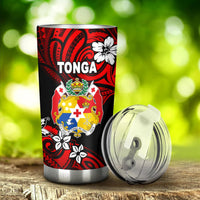 Mate Ma'a Tonga Rugby Tumbler Polynesian Unique Vibes - Red - Polynesian Pride