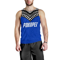 Pohnpei Flag Men's Tank Top Micronesian Pattern - Polynesian Pride