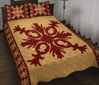 Hawaiian Quilt Pattern Pineaple Nice Quilt Bed Set - Polynesian Pride