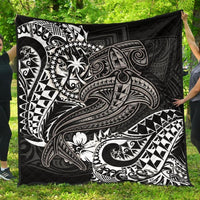 Chuuk Premium Quilt - White Shark Polynesian Tattoo - Polynesian Pride