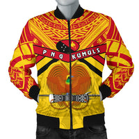 Papua New Guinea Rugby Men Bomber Jacket PNG - The Kumuls Yellow - Polynesian Pride