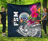 Federated States Of Micronesia Premium Quilt - Summer Vibes - Polynesian Pride