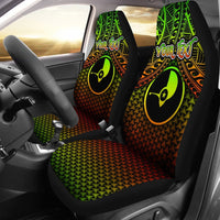 Polynesian Yap Personalised Car Seat Covers - Reggae Vintage Polynesian Patterns Universal Fit Reggae - Polynesian Pride