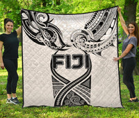 Fiji Rugby Premium Quilt Polynesian Waves Style - Polynesian Pride