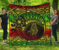 Seahorse Polynesian Premium Quilt - Polynesian Tattoo Reggae - Polynesian Pride