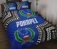 Pohnpei Flag Quilt Bed Set Micronesian Pattern - Polynesian Pride