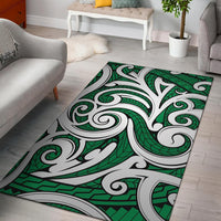Hawaii Area Rug Polynesian Maori Ethnic Ornament AH Rug Green - Polynesian Pride