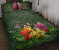 Colorful Hibiscus Quilt Bed Set - Polynesian Pride