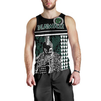 Personalised - Hawaii Kakau Polynesian Warrior Football Men's Tank Top - Rainbow Style - Polynesian Pride