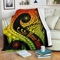 Pohnpei Personalised Premium Blanket - Polynesian Decorative Patterns - Polynesian Pride
