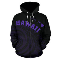 Hawaii Polynesia Hoodie Violet Tatau Style - Polynesian Pride
