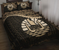 Tahiti Polynesian Quilt Bed Set Golden Coconut - Polynesian Pride