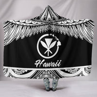 Hawaii Polynesian Hooded Blanket - Hawaii Pride White Version - Polynesian Pride