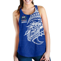 Samoa Tattoo Women's Racerback Tank Rugby Style K4 - Polynesian Pride