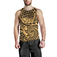Polynesian Men Tank Top 07 Black-Gold - Polynesian Pride