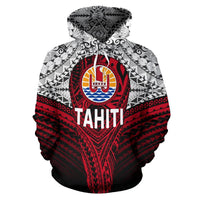 Tahitian Polynesian Hoodie Tahiti Flag - Polynesian Pride
