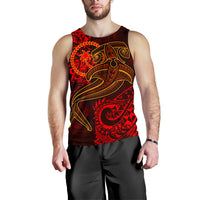 Chuuk Men's Tank Top - Red Shark Polynesian Tattoo - Polynesian Pride