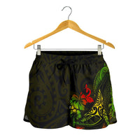 Hawaii Women's Shorts - Polynesian Humpback Whale - Polynesian Pride