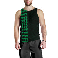 Hawaii Kakau Polynesian Anchor Personalized Men's Tank Top - Green - Polynesian Pride