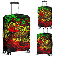 Vanuatu Polynesian Luggage Covers - Reggae Shark Polynesian Tattoo - Polynesian Pride