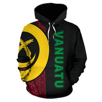 Vanuatu Polynesian Hoodie Red Line - Polynesian Pride