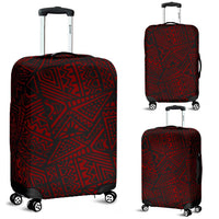 Polynesian Luggage Cover 31 Black-Red - Polynesian Pride