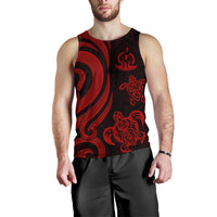 Vanuatu Men's Tank Top - Red Tentacle Turtle - Polynesian Pride