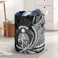 Nauru Laundry Basket - Wings Style Laundry Basket - Nauru One Size Black - Polynesian Pride