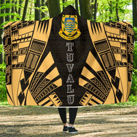 Tuvalu Hooded Blanket - Polynesian Tattoo Gold Hooded Blanket Gold - Polynesian Pride