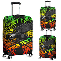 Samoa Polynesian Custom Personalised Luggage Covers - Eagle Tribal Pattern Reggae Reggae - Polynesian Pride