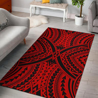 Hawaii Area Rug Polynesian Tradition AH Rug Red - Polynesian Pride