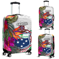 Samoa Luggage Covers Polynesian Hibiscus White Pattern White - Polynesian Pride
