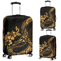 Polynesian Hawaii Luggage Cover - Polynesian Golden Humpback Whale - Polynesian Pride