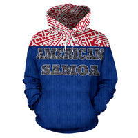 American Samoa All Over Hoodie Polynesian Hoodie Style - Polynesian Pride