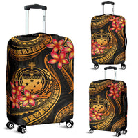 Samoa Polynesian Luggage Covers - Gold Plumeria GOLD - Polynesian Pride